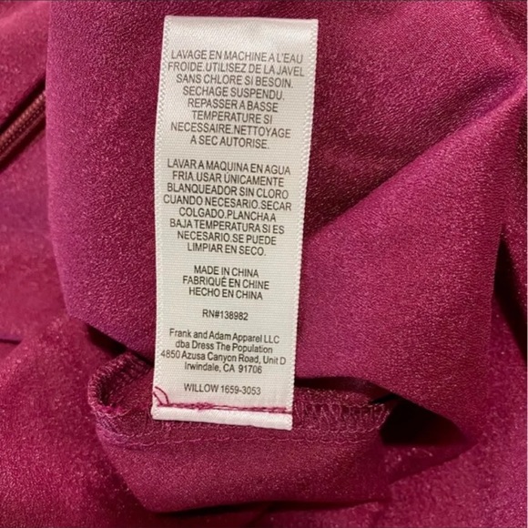 Dress the Population Strapless Chiffon Dress NWT - Picture 11 of 11